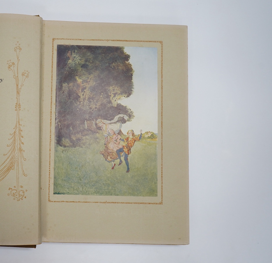 Rolleston, T.W. - The Tale of Lohengrin, Knight of the Swan after the Drama of Richard Wagner ... (illustrations) presented by Willy Pogany. 9 prelim. pages coloured pictorial / decorated (including half and title), 8 co